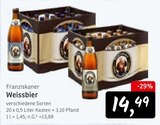 Weissbier Angebote von Franziskaner bei Konsum Pirna für 14,49 €
