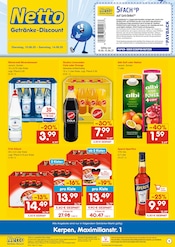Getränke im Netto Marken-Discount Prospekt in Frechen Aktueller Netto Marken-Discount Prospekt mit Getränke, "DER ORT, AN DEM DU IMMER AUSGEZEICHNETE PREISE FINDEST.", Seite 1