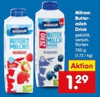 Buttermilch Drink Erdbeere im Angebot bei Netto Marken-Discount in Nettetal Buttermilch Drink Erdbeere Angebote von Milram bei Netto Marken-Discount Nettetal für 1,29 €