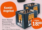 Zwei Kästen Premium Pils bei tegut im Leinach Prospekt für 18,00 €