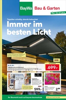 Sonnenschutz im BayWa Bau- und Gartenmärkte Prospekt "Hier bin ich gern" mit 16 Seiten (Heilbronn)