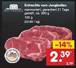Aktuelle Braten Angebote bei Netto Marken-Discount in Düsseldorf Aktuelles Entrecôte vom Jungbullen Angebot bei Netto Marken-Discount in Düsseldorf ab 2,39 €