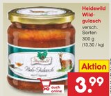Aktuelle Gulasch Angebote bei Netto Marken-Discount in Potsdam Aktuelles Heidewild Wildgulasch Angebot bei Netto Marken-Discount in Potsdam ab 3,99 €