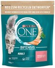 One Katzenahrung Adult oder One Katzenahrung Sensitive Angebote von Purina, Purina One bei REWE Neunkirchen für 3,29 €