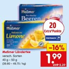 Ländertee Angebote von Meßmer bei Netto Marken-Discount Pirmasens für 1,99 €