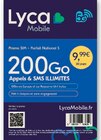 Carte Lyca Mobile - Hyper U à Chelles Carte Lyca Mobile en promo chez Hyper U Chelles à 9,99 €