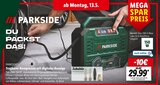 Tragbarer Kompressor mit digitaler Anzeige Angebote von PARKSIDE bei Lidl Ettlingen für 29,99 €