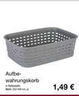 KiK - Aufbewahrungskorb Angebot im Prospekt Aufbewahrungskorb bei KiK im Prospekt "" für 1,49 €