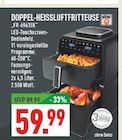 Marktkauf - Doppel-Heißluftfritteuse FR-6963EK Angebot im Prospekt Doppel-Heißluftfritteuse FR-6963EK bei Marktkauf im Prospekt "" für 59,99 €