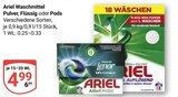 Waschmittel Pulver Angebote von Ariel bei GLOBUS Brühl für 4,99 €