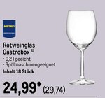Rotweinglas Gastrobox von Metro Professional im aktuellen METRO Prospekt für 29,74 €