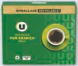 Cafe Moulu Pur Arabica - U en promo chez Super U Ajaccio à 3,82 €