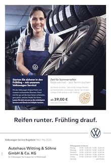 Aktueller Volkswagen Prospekt (Mittenwald, 1 Seite zum blättern Volkswagen Prospekt Der Frühling startet mit Power mit 1 Seite