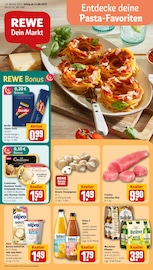 Aktueller REWE Prospekt mit Schweinefleisch, "Dein Markt", Seite 1