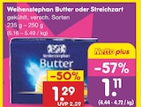 Aktuelles Weihenstephan Butter oder Streichzart Angebot bei Netto Marken-Discount in Mönchengladbach ab 1,11 €