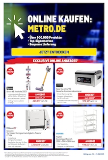 Aktueller METRO Prospekt "Online kaufen: Metro.de" Seite 1 von 2 Seiten