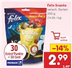 Aktuelle Felix Katzenfutter Angebote bei Netto Marken-Discount in Jena Aktuelles Felix Snacks Angebot bei Netto Marken-Discount in Jena ab 2,99 €