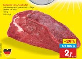 Aktuelle Rindfleisch Angebote bei Netto Marken-Discount in Essen Aktuelles Entrecôte vom Jungbullen Angebot bei Netto Marken-Discount in Essen ab 2,00 €