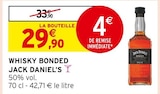 Whisky Bonded - JACK DANIEL'S en promo chez Intermarché Whisky Bonded - JACK DANIEL'S dans le catalogue Intermarché