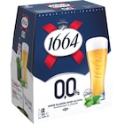 Bière sans alcool - 1664 en promo chez Carrefour Villeurbanne à 4,45 €