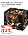 Schwarzbier im Angebot bei GLOBUS in Duisburg Schwarzbier Angebote von Köstritzer bei GLOBUS Duisburg für 13,99 €
