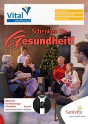 Aktueller Vital Sanitätshaus Prospekt mit Massagegerät, "Schenken Sie Gesundheit!", Seite 1