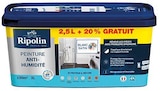 Peinture(d) anti-humidité blanc satin Ripolin 2,5 L + 20% gratuit - Ripolin en promo chez Castorama Metz à 52,90 €