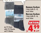 Damen-Socken oder Herren-Socken Angebote bei Mäc-Geiz Magdeburg für 4,99 €