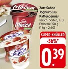 Sahne Joghurt oder Kaffeegenuss Angebote von Zott bei E center Rottenburg für 0,39 €