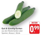 EDEKA Stockach - Gurken Angebot im Prospekt Gurken bei EDEKA im Stockach Prospekt für 0,99 €