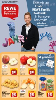 Aktueller REWE Prospekt "Dein Markt" für Hannover Aktueller REWE Prospekt für Hannover mit Seiten