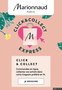 Catalogue Marionnaud, 30/04/2021 - 31/05/2022, Click & Collect Express, 1 page Prospectus Marionnaud en cours, "Click & Collect Express", 1 page