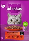 Klassische Auswahl Katzennahrung Angebote von Whiskas bei REWE Rosenheim für 3,99 €