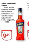 Aperol Italienischer Aperitif Angebote von Aperol bei GLOBUS Weinheim für 9,49 €
