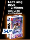 Let's sing 2026 + 2 Micros bei expert im Sigmaringen Prospekt für 54,99 €