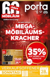 porta Möbel Prospekt für Gütersloh: "MEGA-MÖBILÄUMS-KRACHER", 12 Seiten, 21.09.2025 - 27.09.2025