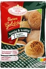 Aktuelles Unsere Goldstücke 6 Dinkelbrötchen oder Unsere Goldstücke 7 Roggenbrötchen Angebot bei REWE in Jena ab 2,22 €