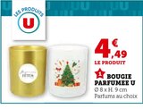 Bougie parfumée - U à 4,49 € dans le catalogue Super U