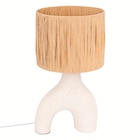 Lampe Tania céramique et papier naturel H.47cm à 39,99 € dans le catalogue Maxi Bazar