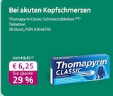 mea - meine apotheke - Thomapyrin Classic Schmerztabletten Angebot im Prospekt Thomapyrin Classic Schmerztabletten bei mea - meine apotheke im Prospekt "" für 6,25 €