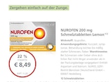 LINDA Regensburg - 200 mg Schmelztabletten Lemon Angebot im Prospekt 200 mg Schmelztabletten Lemon bei LINDA im Regensburg Prospekt für 8,49 €