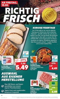 Hackfleisch im Kaufland Prospekt "Aktuelle Angebote" mit 54 Seiten (Remscheid)