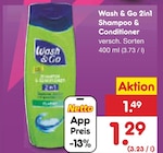 2in1 Shampoo & Conditioner von Wash & Go im aktuellen Netto Marken-Discount Prospekt