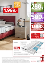 XXXLutz Möbelhäuser Taschenfederkernmatratze im Prospekt 