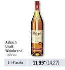 Weinbrand Angebote von Asbach Uralt bei Metro Hameln für 14,27 €