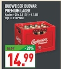 Aktuelle Budweiser Angebote bei Marktkauf in Bielefeld Aktuelles Premium Lager Angebot bei Marktkauf in Bielefeld ab 14,99 €