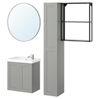 Aktuelles Badezimmer anthrazit/grau Rahmen 64x33x65 cm Angebot bei IKEA in Krefeld ab 385,99 €