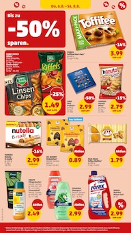 Nutella im aktuellen Penny Prospekt (Hof) Nutella im Penny Prospekt "Wer gĂĽnstig will, muss Penny." mit 40 Seiten (Hof)