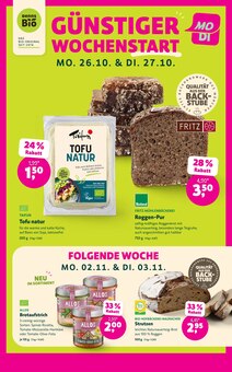 Brot im aktuellen Denns BioMarkt Prospekt (Hildesheim) Brot im Denns BioMarkt Prospekt "DENNS BIO" mit 16 Seiten (Hildesheim)