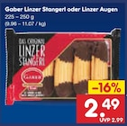 Gaber Linzer Stangerl oder Linzer Augen im Angebot bei Netto Marken-Discount in Schwäbisch Hall Gaber Linzer Stangerl oder Linzer Augen Angebote bei Netto Marken-Discount Schwäbisch Hall für 2,49 €